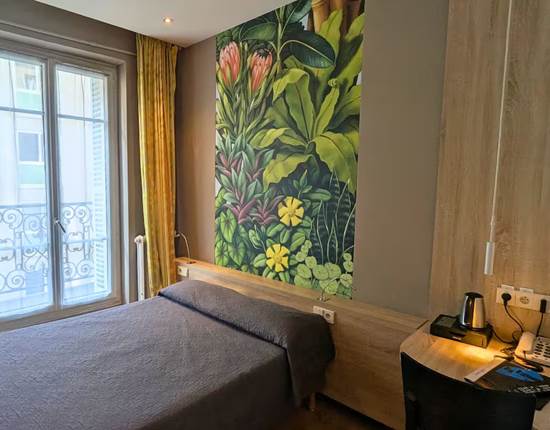 Chambre Lit Double Hotel Jean Bart Paris 6