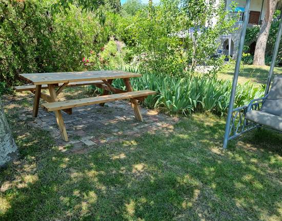 Piscine coin repas