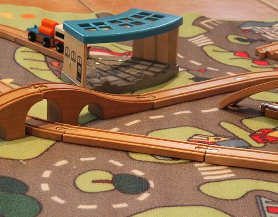 Jeu train gros plan
