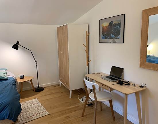Chambre Culd de chient coin bureau