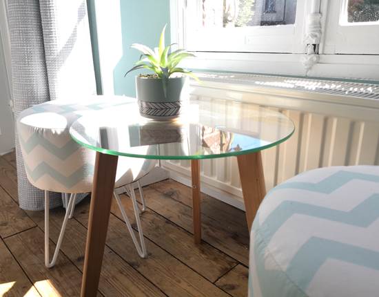 Maison Courbarien - chambre "jade" détail déco