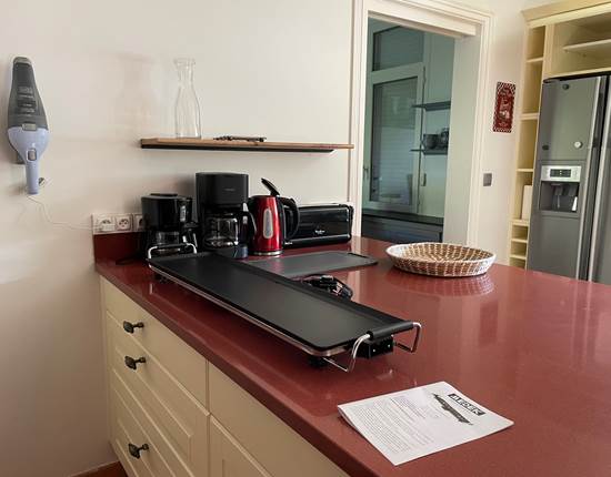 Cuisine équipée, plancha pour extérieur