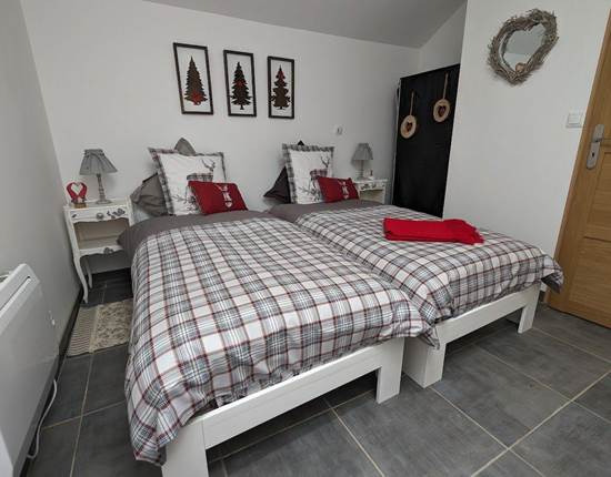 Gîte Les Saules - Chambre Deux Lits Simples