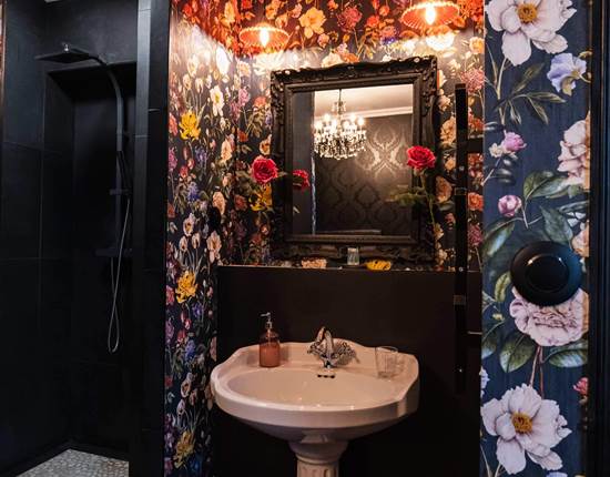 Salle d’eau avec grande douche