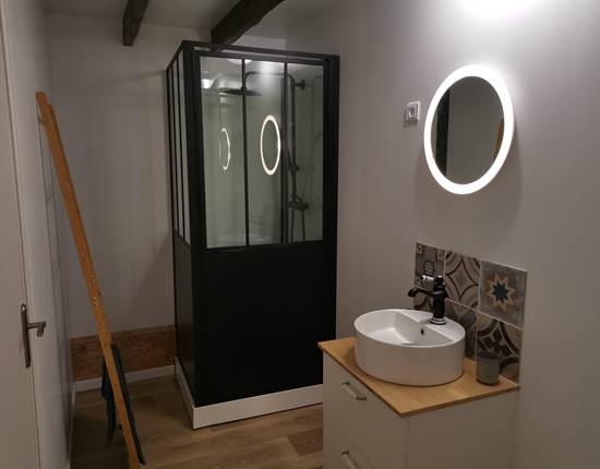 La salle de douche