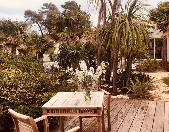 terrasse chambre bleue