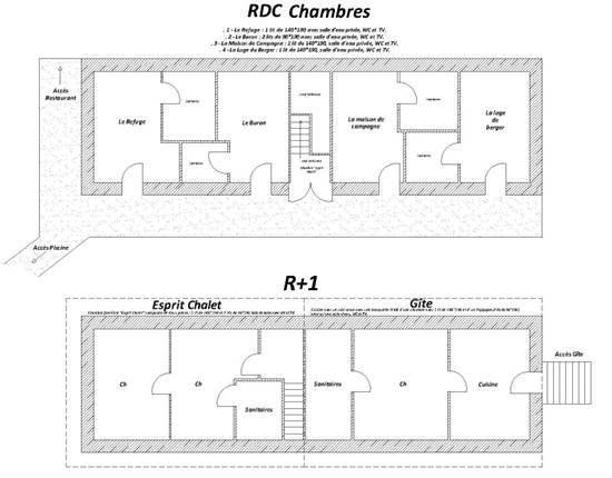 Logements dans la longère