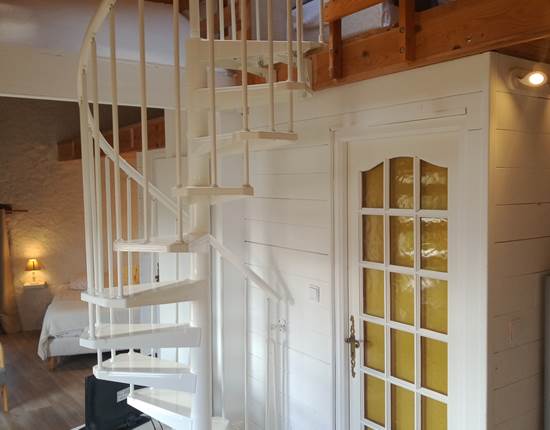 escalier en colimaçon pour mezzanine