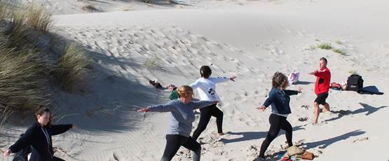 Yoga à la plage