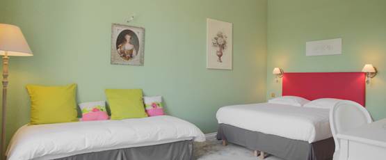 Chambre Verte Château double ou quadruple