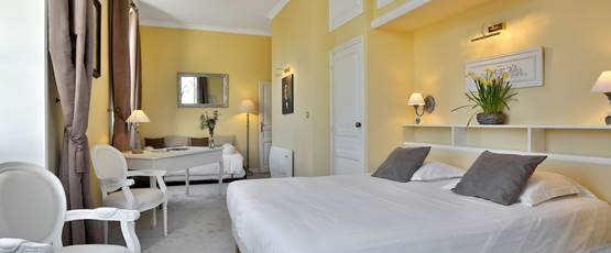 Chambre Jaune château - 2 ou 3 couchages