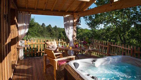 Terrasse 2022 & Spa privatif - Cabane EPICEA