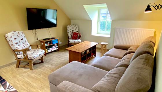 Salon cosy- gite la demoiselle ô bois