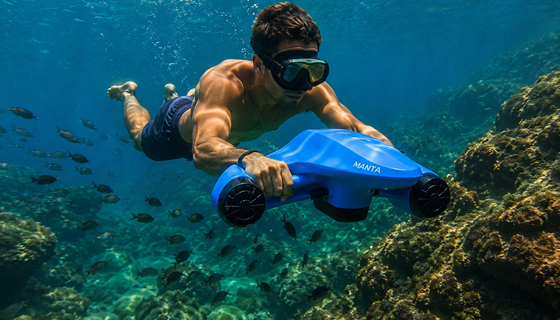 manta sous marin