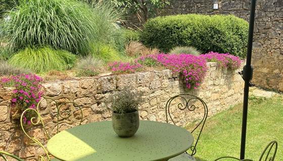 terrasse fleurie