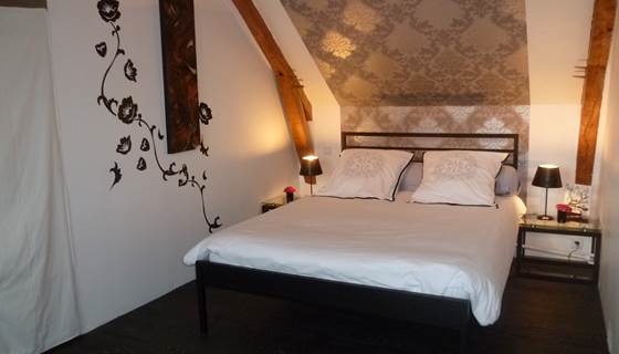 lit double chambre baroque 25m2
