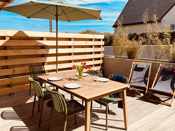 Votre terrasse et l'équipement