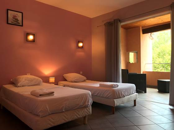 La chambre avec terrasse