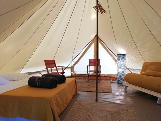 tente aménagée location vacances limousin