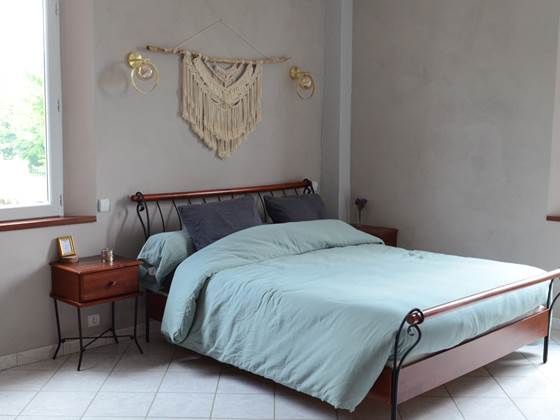 Lit queen size chambre Platane