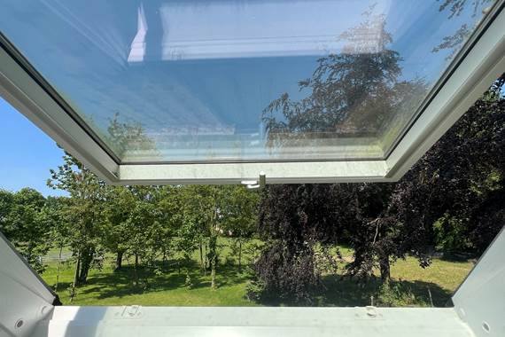 Vue depuis les chambres sur le jardin