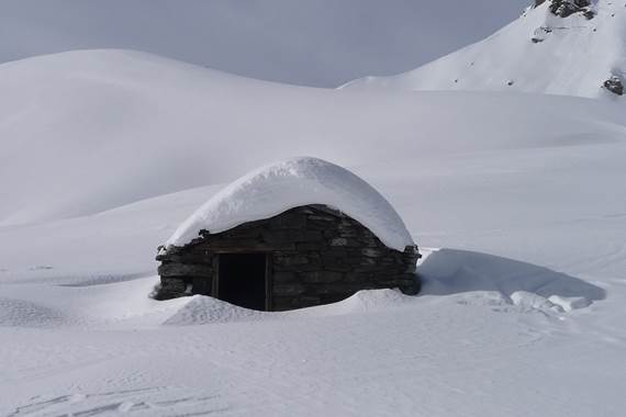 Randonnée à raquettes Les Cabanes d'Aoube