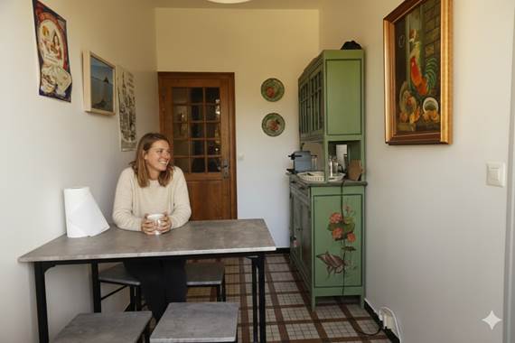 jeune à table