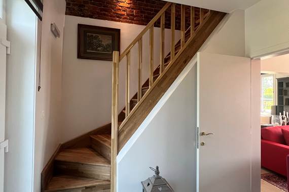 L'escalier du  vestiaire