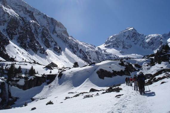 Randonnée hivernale en vallée du Lutour