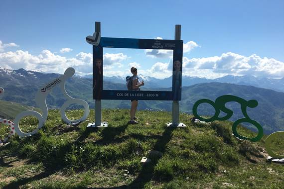 etape du Tour de France au col de la Loze
