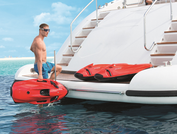 seabob sur yacht