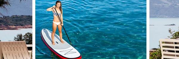 Paddle à Sagone, en Corse