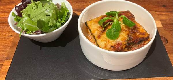 Exemple d'un plat de lasagne