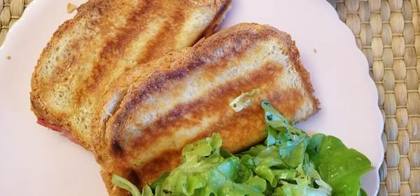 croque - salade - crème dessert