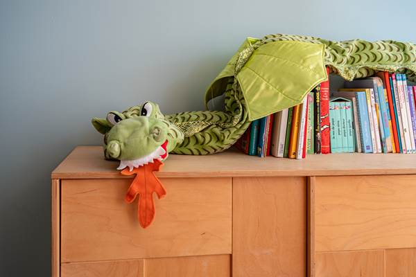 Armoire à jeux et livres pour enfants