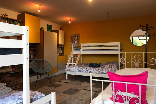 Dortoir, 2 lits superposés, 7 couchages