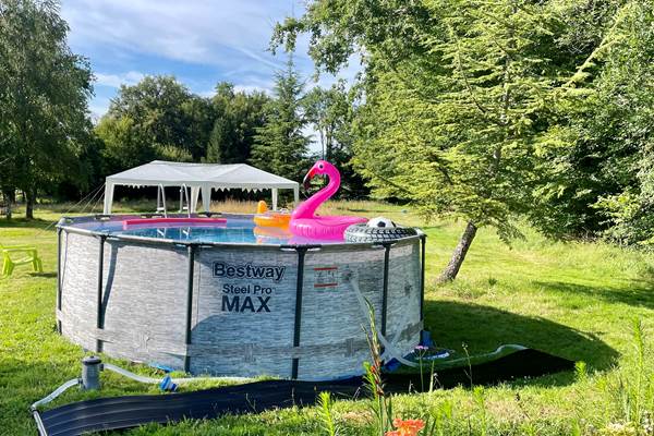 5M above ground heated pool for guests use