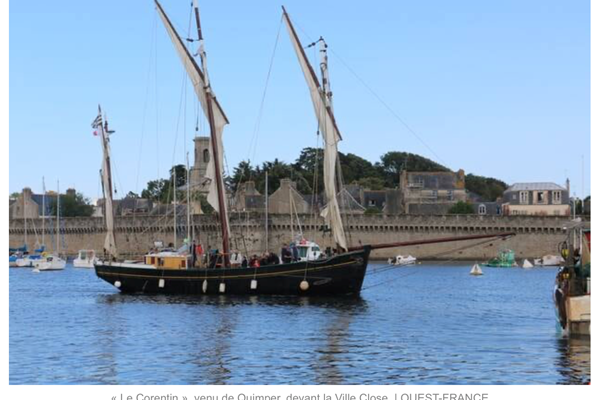 Corentin qui rentre dans la Ville Close