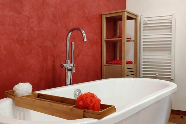 Les bois de Saint-Auvent, chambre les oiseaux, baignoire