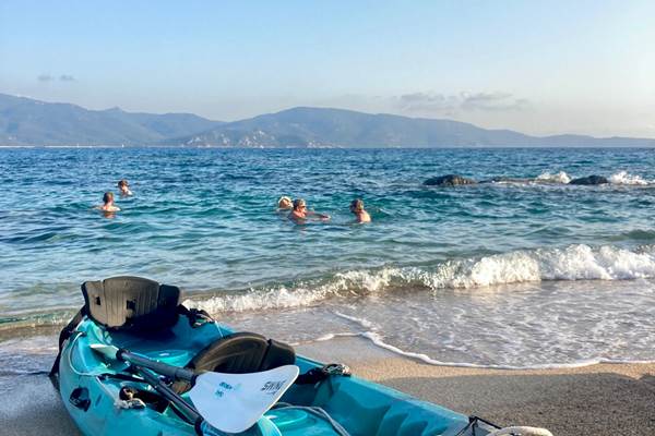 Abbartello kayak Corse coucher de soleil Golfe du Valinco-photo-news