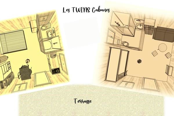 Plan, Twin Cabane