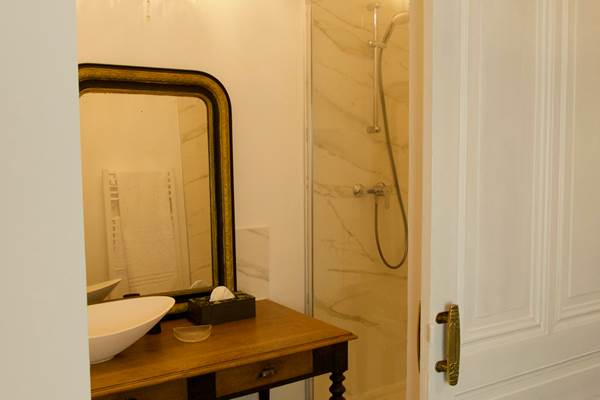 La salle d'eau de la chambre Barocco
