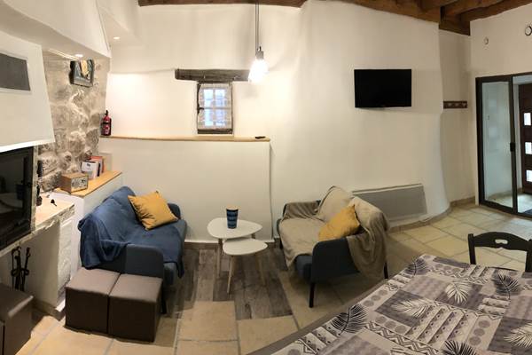 le séjour de la maison des Tisserands