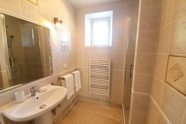 La salle d'eau au rez-de-chaussée