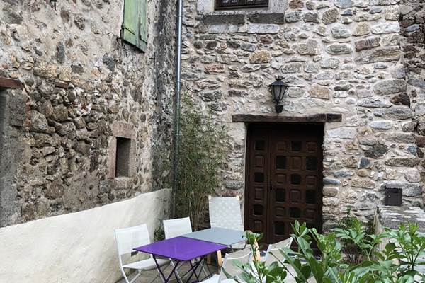 la terrasse de la maison des Tisserands
