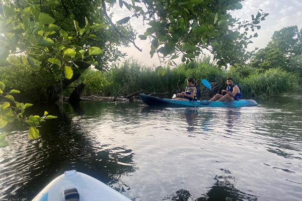 Abbartello kayak Corse coucher de soleil  Taravo-photo-news