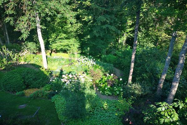 Vue du jardin  de l'étage