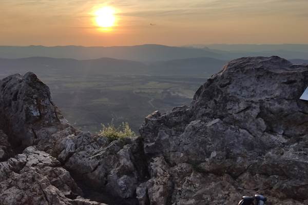 Coucher de soleil au Pic Saint Loup 34