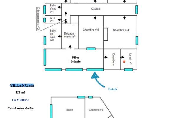 Plans 3 maisons gîte Osmonde N1