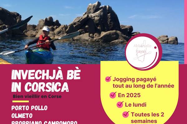 Jogging pagayé bien vieillir en Corse 2025 avec Abbartello kayak-photo-news